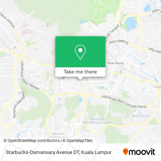 Starbucks-Damansara Avenue DT map