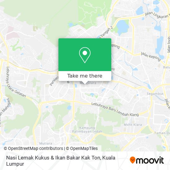 Nasi Lemak Kukus & Ikan Bakar Kak Ton map