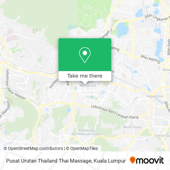 Peta Pusat Urutan Thailand Thai Massage