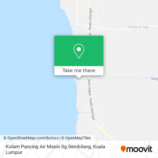 Kolam Pancing Air Masin Sg.Sembilang map