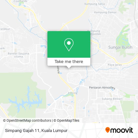 Simpang Gajah 11 map