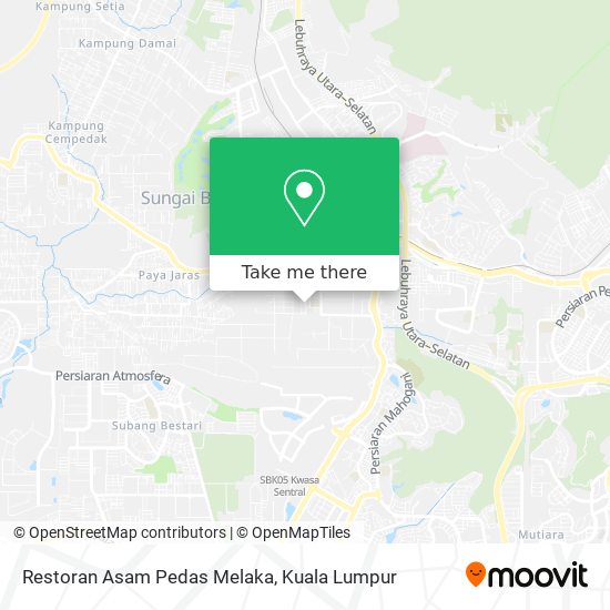 Restoran Asam Pedas Melaka map