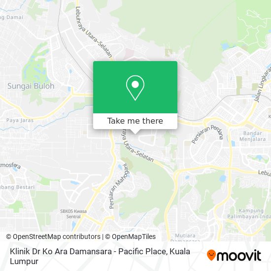 Klinik Dr Ko Ara Damansara - Pacific Place map