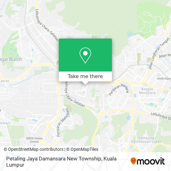 Peta Petaling Jaya Damansara New Township