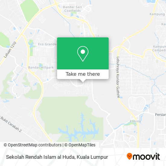 Peta Sekolah Rendah Islam al Huda