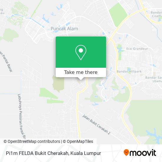 Pi1m FELDA Bukit Cherakah map