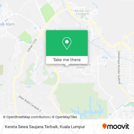 Kereta Sewa Saujana Terbaik map