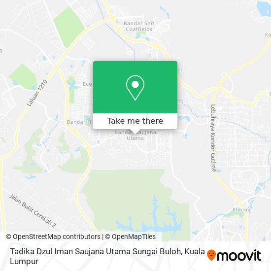 Peta Tadika Dzul Iman Saujana Utama Sungai Buloh