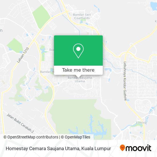 Peta Homestay Cemara Saujana Utama
