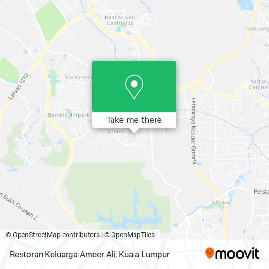 Restoran Keluarga Ameer Ali map