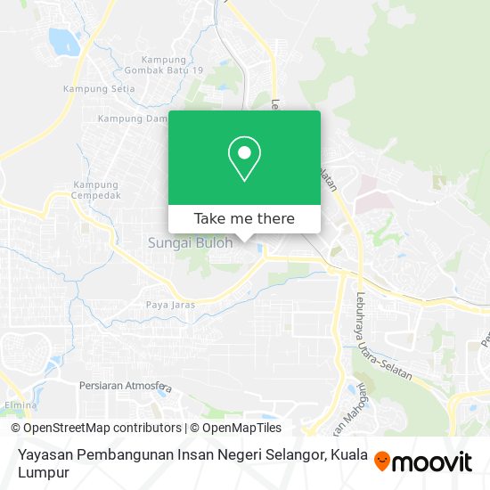 Peta Yayasan Pembangunan Insan Negeri Selangor