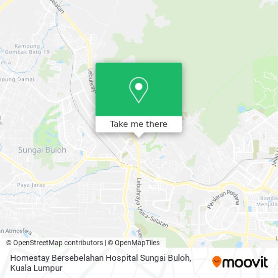 Peta Homestay Bersebelahan Hospital Sungai Buloh