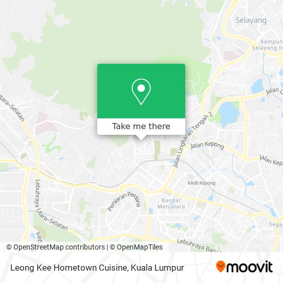 Leong Kee Hometown Cuisine map