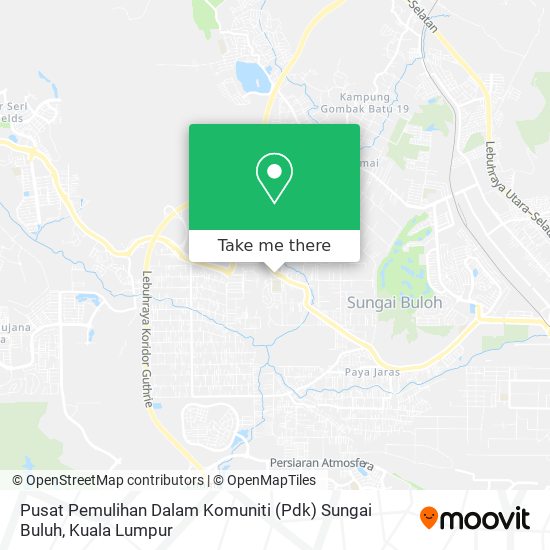 Peta Pusat Pemulihan Dalam Komuniti (Pdk) Sungai Buluh