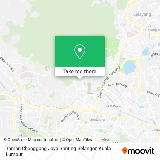 Peta Taman Changgang Jaya Banting Selangor