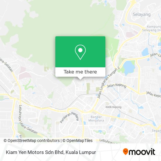 Peta Kiam Yen Motors Sdn Bhd