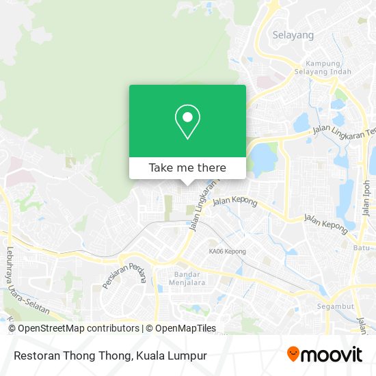 Peta Restoran Thong Thong