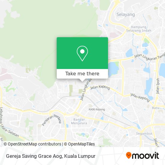 Gereja Saving Grace Aog map