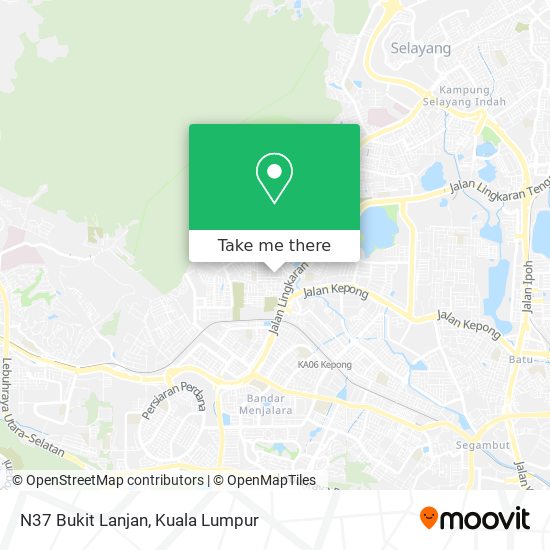 N37 Bukit Lanjan map
