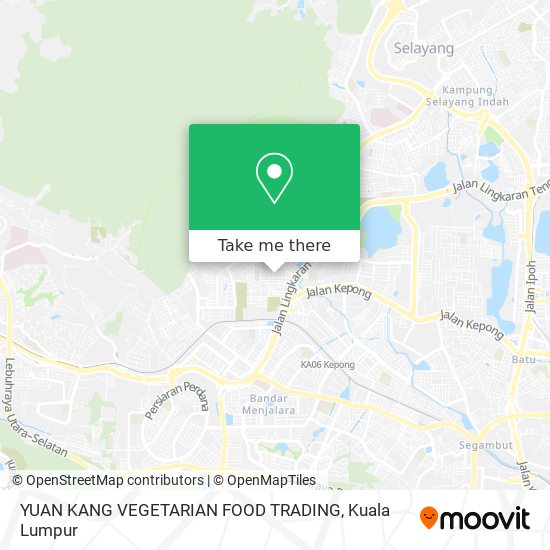 YUAN KANG VEGETARIAN FOOD TRADING map
