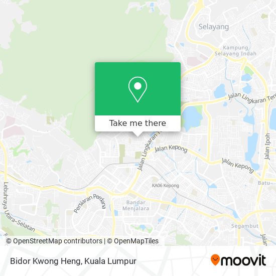 Peta Bidor Kwong Heng
