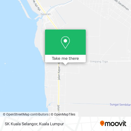 SK Kuala Selangor map