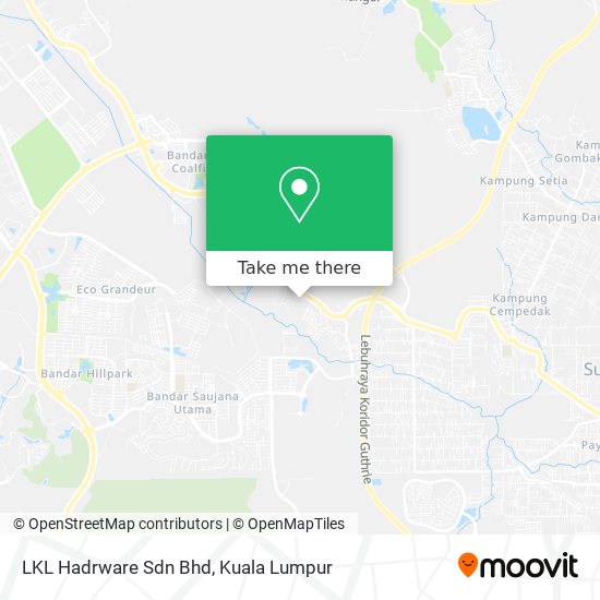 Peta LKL Hadrware Sdn Bhd