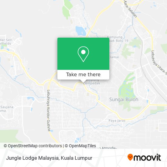 Jungle Lodge Malaysia map