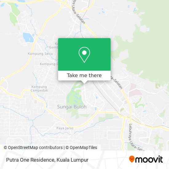 Putra One Residence map