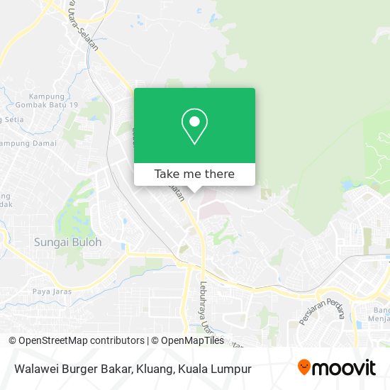 Peta Walawei Burger Bakar, Kluang