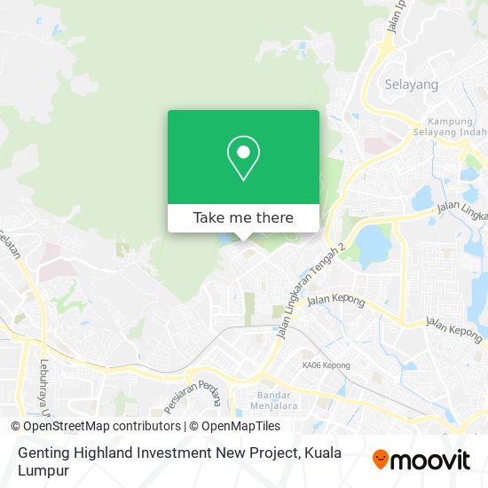 Genting Highland Investment New Project map