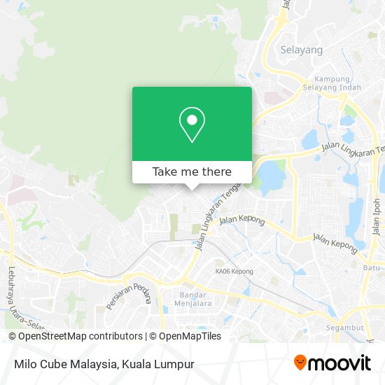 Milo Cube Malaysia map