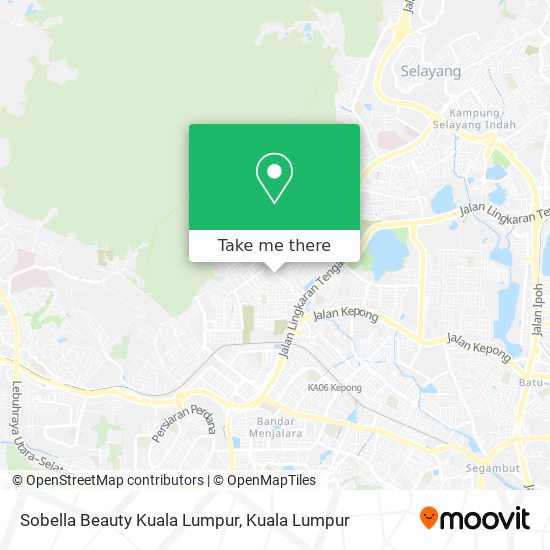 Sobella Beauty Kuala Lumpur map
