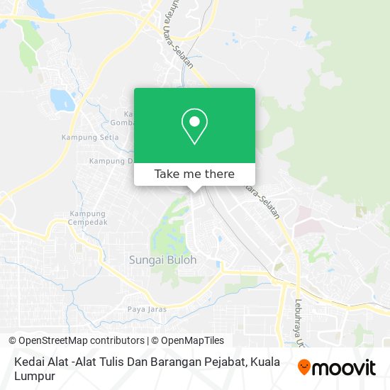 Peta Kedai Alat -Alat Tulis Dan Barangan Pejabat