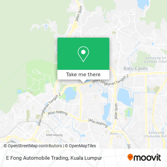 E Fong Automobile Trading map