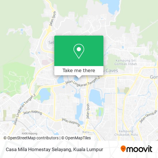 Casa Mila Homestay Selayang map