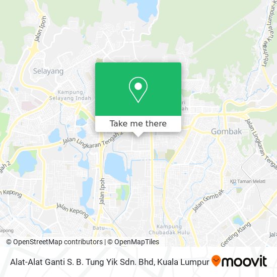 Alat-Alat Ganti S. B. Tung Yik Sdn. Bhd map