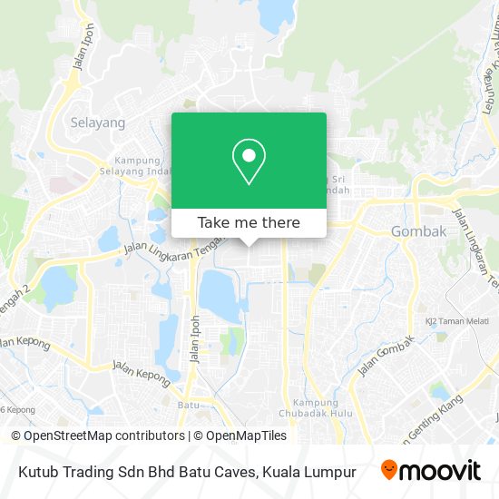 Peta Kutub Trading Sdn Bhd Batu Caves