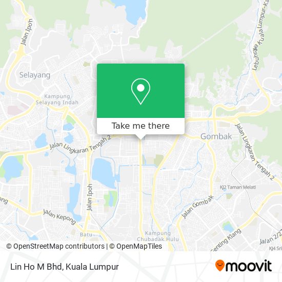 Lin Ho M Bhd map