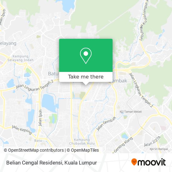 Belian Cengal Residensi map