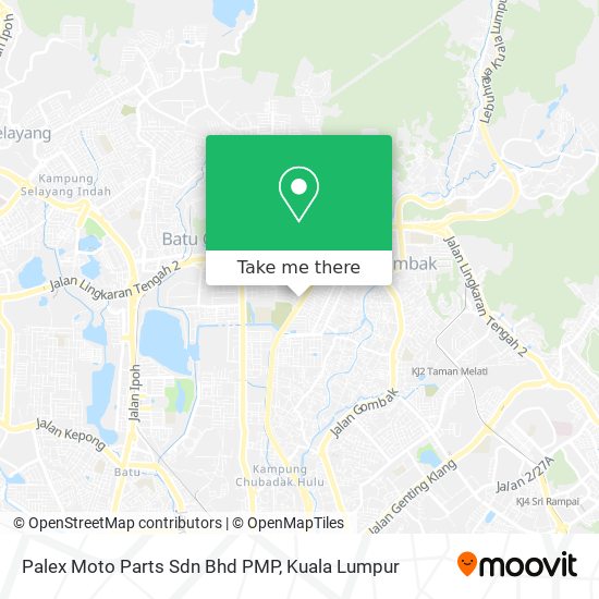 Peta Palex Moto Parts Sdn Bhd PMP