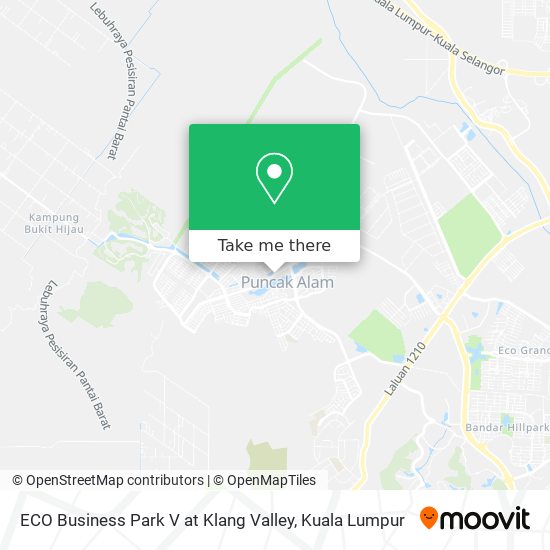 ECO Business Park V at Klang Valley map