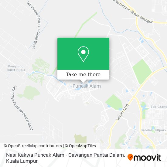 Peta Nasi Kakwa Puncak Alam - Cawangan Pantai Dalam