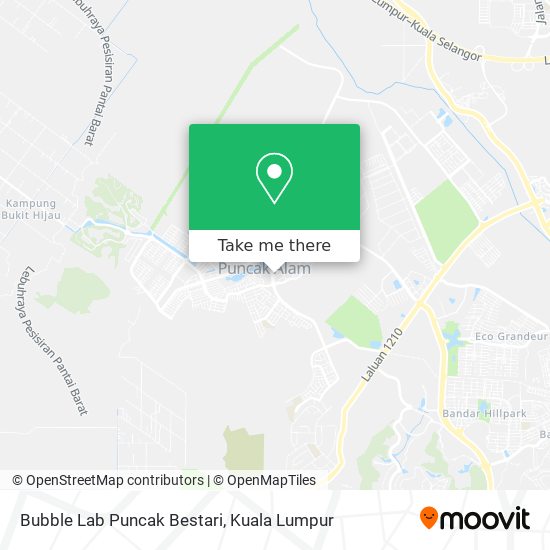 Bubble Lab Puncak Bestari map