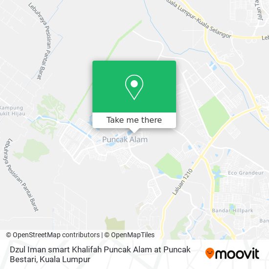 Peta Dzul Iman smart Khalifah Puncak Alam at Puncak Bestari