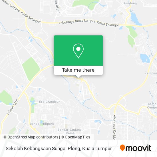 Peta Sekolah Kebangsaan Sungai Plong
