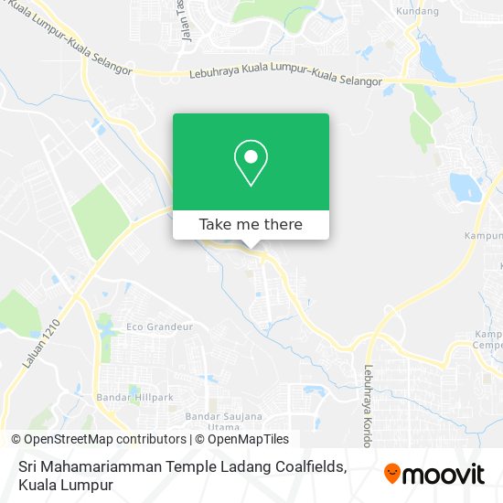 Sri Mahamariamman Temple Ladang Coalfields map