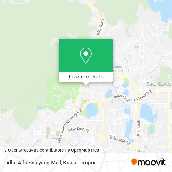 Peta Alha Alfa Selayang Mall