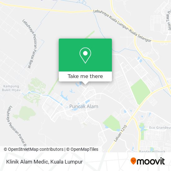 Klinik Alam Medic map