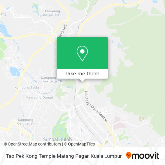 Tao Pek Kong Temple Matang Pagar map